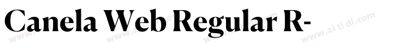 Canela Web Regular R字体转换